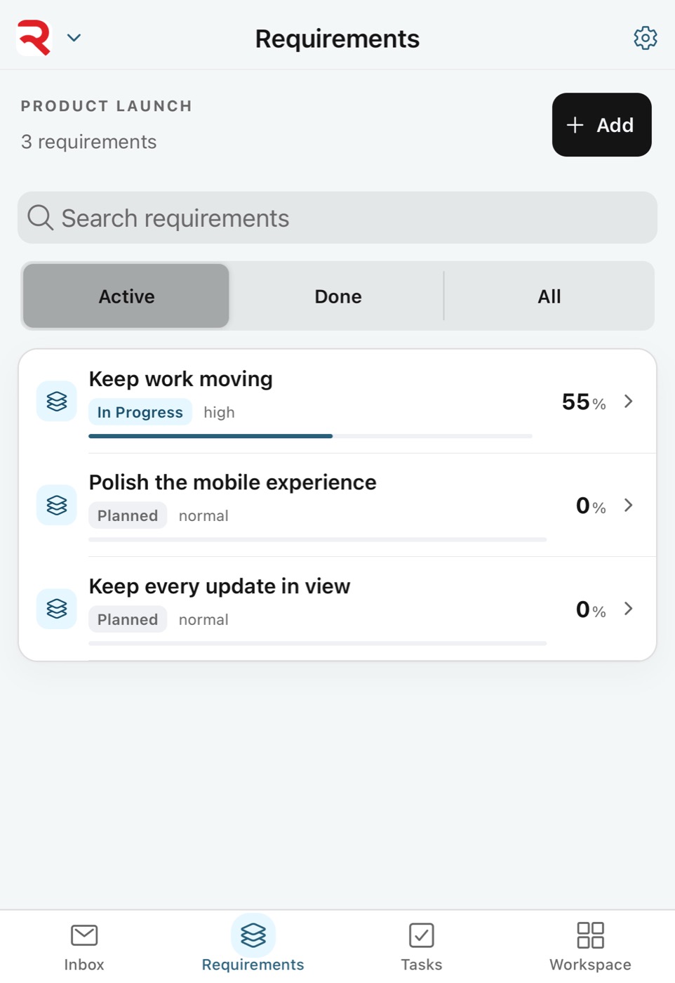 Keep product priorities visible.